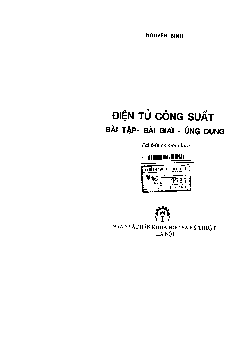 Sách bài tập môn Điện tử công suất | Đại học Bách khoa Hà Nội