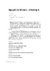 Bài tập chương 6 - Nguyên lý kế toán | Đại học Kinh Tế Quốc Dân