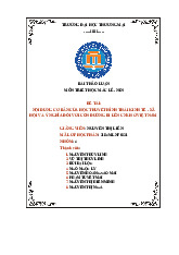 Nội dung cơ bản của học thuyết hình thái kinh tế - xã hội và ý nghĩa đối với con đường đi lên CNXH ở Việt Nam | Bài thảo luận Triết Học Mác - Lênin