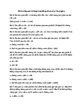 Đề cương ôn tập trường hợp bằng nhau của 2 tam giác