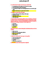 ĐÁP ÁN GIỮA KÌ DTH - Trắc nghiệm dịch tễ học tham khảo ĐH Y Dược TP.HCM