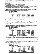 Bài tập và lời giải mô hình hồi quy môn Kinh tế lượng  | Trường Đại học Kinh tế Quốc dân