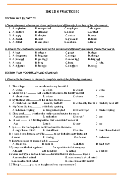 Đề luyện thi vào lớp 10 THPT Chuyên Tiếng Anh năm học 2023-2024 (có đáp án) - Đề thi thử số 50