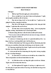 Ôn thi Triết Học Mác-Lênin | Đại học Thương Mại