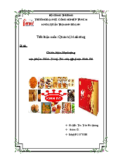 Tiểu luận Quản trị Marketing | Đại học Công nghiệp Thành phố Hồ Chí Minh