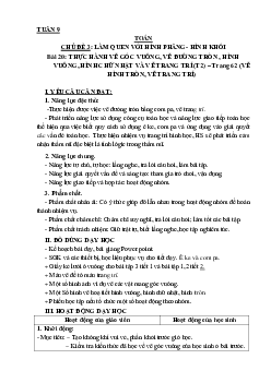 Bài 20: Thực hành vẽ góc vuông, vẽ đường tròn, hình vuông, hình chữ nhật và vẽ trang trí - Tiết 2 | Giáo án Toán 3 | Kết nối tri thức