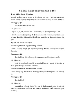 Soạn bài Huyện Trìa xử án Ngữ Văn 10 Sách Chân Trời Sáng Tạo