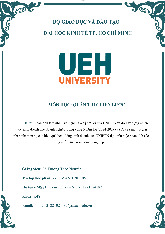 Tiểu luận Phân tích tầm nhìn, sứ mệnh, giá trị cốt lõi của UNIBEN môn Quản trị chiến lược | Đại học Kinh tế Thành phố Hồ Chí Minh