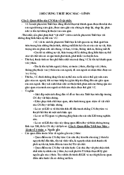 Đề cương  ôn tập triết học mác -lênin