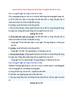 Soạn bài Thực hành tiếng Việt Tập 2 trang 56 | Ngữ Văn 6 Kết nối tri thức