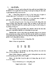 Cặp tối thiểu môn Dẫn luận ngôn ngữ | Đại Học Hà Nội