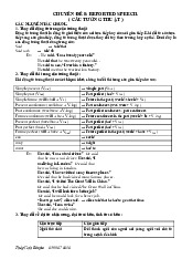 Chuyên đề 5: reported speech (câu tường thuật) môn Tiếng Anh | Học viện Nông nghiệp Việt Nam