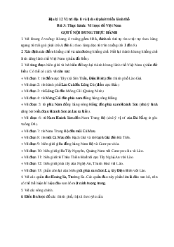 Giải bài tập SGK Địa Lý lớp 12 Bài 3: Thực hành: Vẽ lược đồ Việt Nam