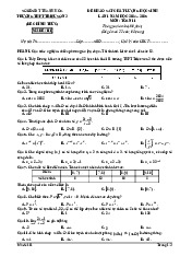 Đề khảo sát Toán 11 lần 1 năm 2024 – 2025 trường THPT Triệu Sơn 3 – Thanh Hóa