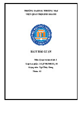 Nguồn tài trợ doanh nghiệp | Bài thảo luận Quản trị tài chính 1