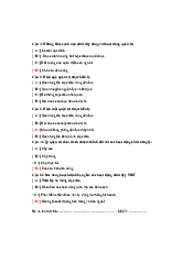 Ôn thi trắc nghiệm - Quản trị học | Trường đại học quốc tế Hồng Bàng