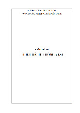 Giáo trình môn Thiết kế hệ thống VLSI | Học viện Công Nghệ Bưu Chính Viễn Thông