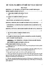 Đề cương Kỹ năng nghiên cứu hồ sơ vụ án-Trường đại học Văn Lang