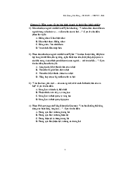 Đề cương ôn tập cuối kì Văn hóa kinh doanh và khởi nghiệp | Đại học Bách Khoa Hà Nội