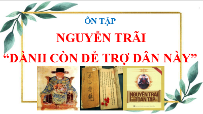 Bài 6. Buổi 1: Nguyễn trãi | môn Ngữ văn 10 | Kết nối tri thức với cuộc sống