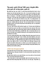 Tập quán quốc tế là gì? Mối quan hệ giữa điều ước quốc tế và tập quán quốc tế