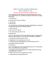 Bộ 150 câu hỏi ôn tập cuối kì môn Chủ nghĩa xã hội khoa học  | Đại học Văn Lang