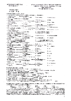 Đề thi chọn học sinh giỏi Tiếng Anh lớp 12 TP HCM năm học 2017-2018