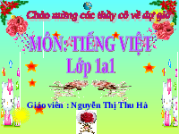 Giáo án điện tử Tiếng việt 1 Chân trời sáng tạo: Ôn tập