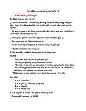 Tóm Tắt Kinh Doanh Quốc Tế 1 - Khái Niệm và Toàn Cầu Hóa. Môn Kinh doanh quốc tế | Đại học Trường Đại học Phenika.