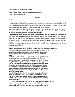 Câu hỏi bài tập làm việc nhóm môn Kỹ năng thuyết trình có đáp án và slide tham khảo