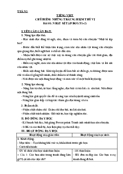 Bài 5: Nhật kí tập bơi  - Tiết 1+2 | Giáo án Tiếng việt 3 | Kết nối tri thức