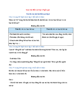 Soạn bài Bắt nạt lớp 6 Ngắn gọn | Ngữ Văn 6 Kết Nối Tri Thức