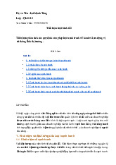 Tiểu luận phân tích các quy định của pháp luật cạnh tranh về hành vi lạm dụng vị trí thống lĩnh thị trường môn Luật kinh tế 3| Trường Đại học Kinh doanh và Công nghệ Hà Nội