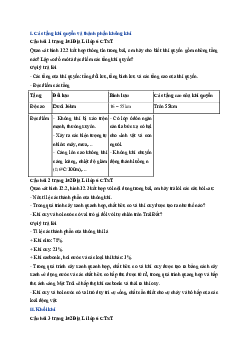 Giải SGK môn Địa lí 6 bài 12 Lớp vỏ khí. Khối khí. Khí áp và gió trên Trái Đất | Chân trời sáng tạo