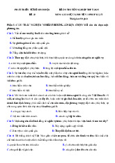 Đề thi thử tốt nghiệp THPT 2025 môn Giáo dục Kinh tế và Pháp luật bám sát đề minh họa - Đề 22