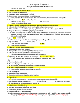 Câu hỏi trắc nghiệm Chương 1: Nhập môn kinh tế học vi mô (có đáp án)