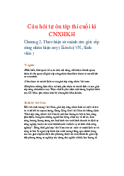 Chương 2. Thực hiện sứ mệnh của giai cấp công nhân hiện nay | Câu hỏi tự ôn tập thi cuối kì | Đại học Bách Khoa, Đại học Đà Nẵng