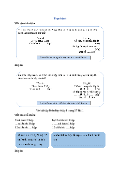 Vở bài tập Toán lớp 4 trang 27 Bài 7: Bài toán liên quan đến rút về đơn vị (tiếp theo) Chân trời sáng tạo