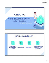 Chương 1 - Tổng Quan Về Quản Trị Học (QT101)