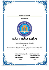 Mô tả chính sách phân phối của doanh nghiệp kinh doanh thực phẩm Hải Hà | Bài thảo luận marketing căn bản