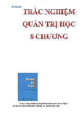 TOP 640 câu trắc nghiệm - Môn Quản trị Học - Đại Học Kinh Tế - Đại học Đà Nẵng