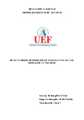 Tiểu luậ môn Tư tưởng Hồ chí minh - trường đại học kinh tế- tài chính thành phố Hồ chí minh..