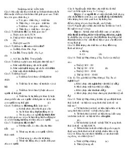 868 câu trắc nhiệm Mac - Lenin | Học viện Nông nghiệp Việt Nam
