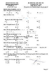 Đề giữa học kì 1 Toán 7 năm 2025 – 2026 trường THCS Ba Đồn – Quảng Trị