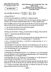 Đề tuyển sinh lớp 10 môn Toán (chuyên) năm 2025 – 2026 sở GD&ĐT Thái Nguyên