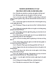 Nội dung định hướng ôn tập học phần chủ nghĩa xã hội khoa học | Trường đại học Công Nghệ Sài Gòn