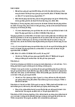 Đề cương ôn thi nhận định môn Luật Hình sự phần Tội phạm có đáp án