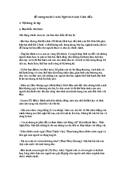 Đề cương ôn tập học kì 2 Văn 6 Cánh diều năm 2024