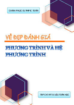 Vẻ đẹp đánh giá phương trình và hệ phương trình