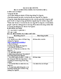 Giáo án Lịch sử và Địa lí lớp 4 Tiết 55 - 58 | Kết nối tri thức